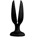Чёрная пробка-бутон Dream Toys MENZSTUFF FLOWER BUTT PLUG 4INCH 21248 (11 см)