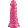 Розовая анальная рельефная втулка Сумерки богов 1016-82 BX DD (19,5 см)