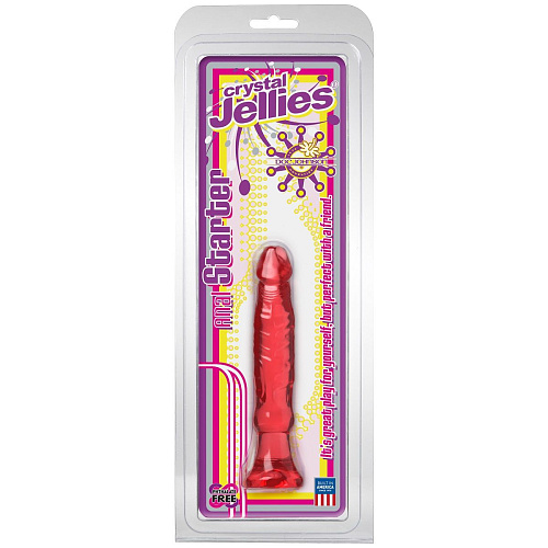 Розовый анальный стимулятор Doc Johnson Crystal Jellies 6 Anal Starter 0284-01-CD (11,9 см)