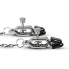 Серебристые зажимы на соски с цепочкой EDC Wholesale Easytoys Big Nipple Clamps With Chain ET624SIL