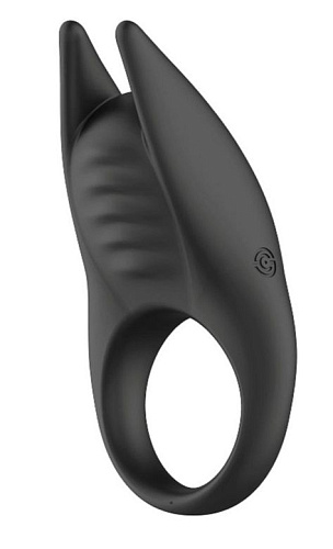 Чёрное эрекционное виброкольцо с пультом ДУ Winyi Lucas II  WY0523-BLA