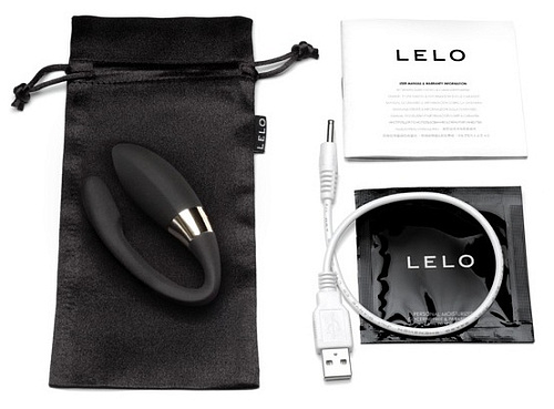 Вибромассажёр чёрного цвета Lelo Noa LEL5836