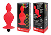 Красная анальная вибровтулка конической формы Bior toys ST-40183-3 (10 см)