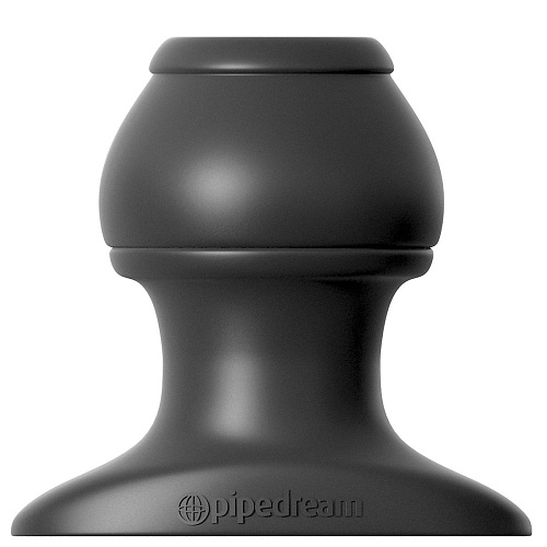 Чёрная анальная пробка большого размера с тоннелем Pipedream Open Wide Tunnel Plug XL  PD4683-23 (7,2 см)