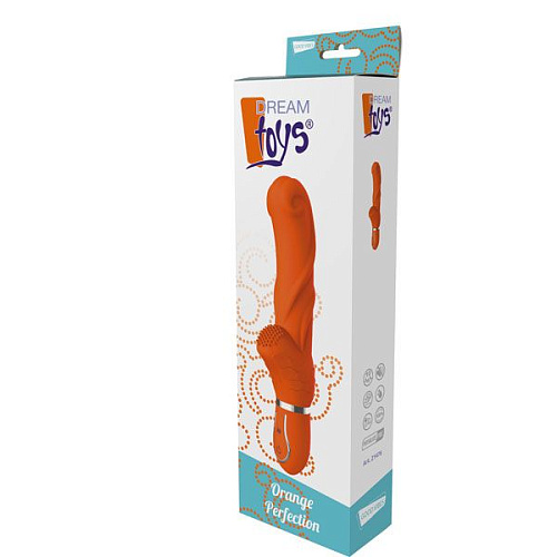 Оранжевый вибратор Dream Toys ORANGE PERFECTION 21476 (22 см)