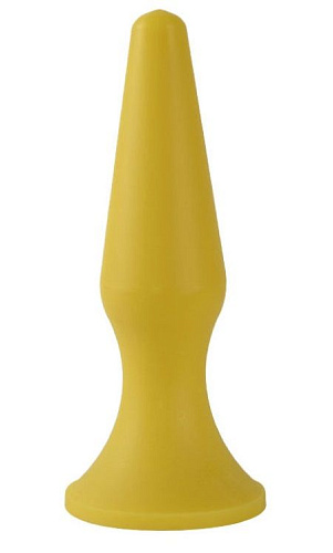 Жёлтая анальная пробка Sitabella p009 (11 см)