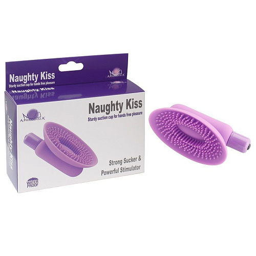 Фиолетовая вакумная помпа для клитора Howells Naughty Kiss 54003-purple