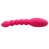 Розовый анальный вибростимулятор-ёлочка Howells Lovers Beads 174201pink (19 см)