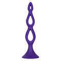 Фиолетовая анальная ёлочка California Exotic Novelties Silicone Triple Probe SE-0393-56-2 (14,5 см)