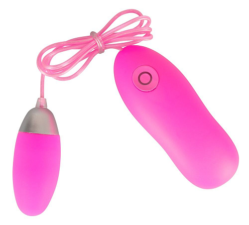 Розовое виброяичко с проводным пультом управления Orion Softie 0584223