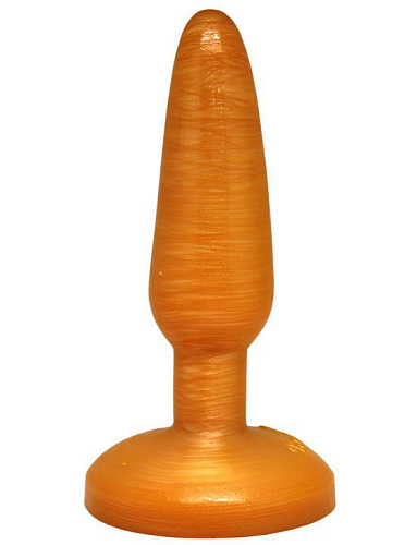 Золотистая анальная пробка Eroticon 30142 (16 см)