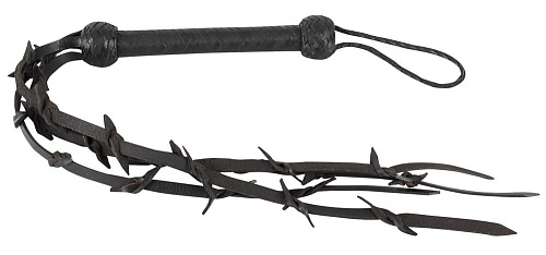 Чёрный флогер с узелками на хвостах Orion ZADO Flogger 2040506 1000 (75 см)