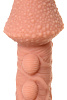Насадка на фаллос телесного цвета с пузыриками, венками и ребристостью KOKOS Extreme Sleeve 009 ES.009 (12,7 см)