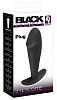 Чёрная фаллическая анальная втулка Orion 05335640000 (10 см)