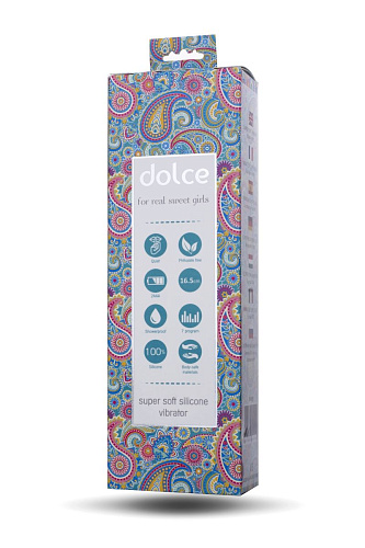 Голубой силиконовый вибратор ToyFa Dolce Tyler 591003 (16,5 см)