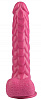 Розовый реалистичный фаллоимитатор с чешуйками на присоске Сумерки богов 1016-55 BX DD (24 см)