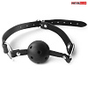 Чёрный пластиковый кляп-шарик Bior toys Ball Gag MLF-90081-1