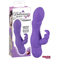 Вибратор фиолетового цвета с клиторальным зайчиком Orion Delicious 0579467 (18 см)
