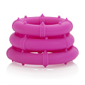 Набор розовых эрекционных колец California Exotic Novelties Posh Silicone Love Rings SE-1369-10-3