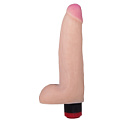 Телесный вибратор-реалистик с мошонкой LOVETOY (А-Полимер) 803600 (20 см)