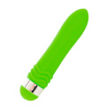 Водонепроницаемый зелёный вибратор Sexus 931008-7 (14 см)