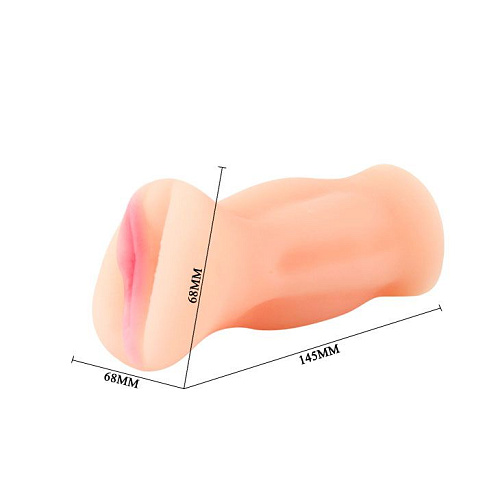 Мастурбатор телесного цвета «Малышка Аниме» без вибрации Baile BM-009134N