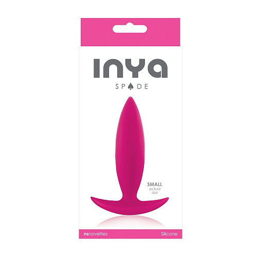 Розовая анальная пробка для ношения NS Novelties INYA Spades Small NSN-0551-14 (10,2 см)