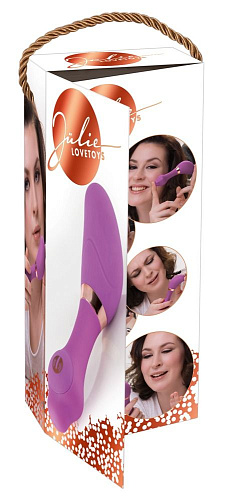 Сиреневый вибратор с золотистой каймой Orion 0585203 (13,5 см)