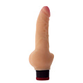 Телесный вибратор-реалистик с расширенным основанием Dream Toys REALSTUFF 7INCH VIBRATOR 2020637 (17,8 см)