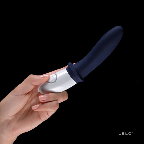 Тёмно-синий мужской вибратор Lelo Billy Deep Blue LEL1030 (17,4 см)