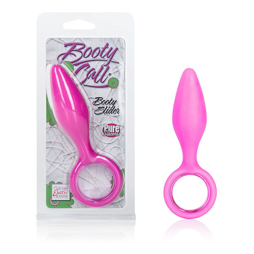 Розовая анальная пробка California Exotic Novelties Booty Call Booty Slider SE-0394-20-2 (10,3 см)