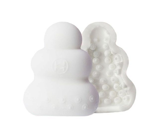 Фигурный мастурбатор белого цвета Men sMax Pucchi DOT