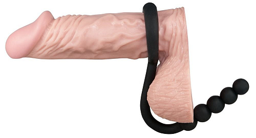 Эрекционное кольцо с анальной цепочкой Cockring with Balls Orion 0521612