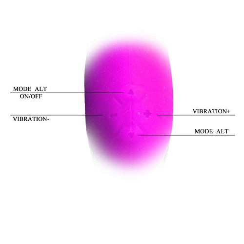 Вибромассажёр лилового цвета в форме зайчика для клиторальной стимуляции Baile Bunny BI-014108-1