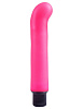 Ярко-розовый вибромассажер с загнутым кончиком Pipedream XL G-Spot Softees PD1407-11 (16,2 см)