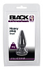 Чёрная анальная втулка Orion Heavy Plug Small 05329910000 (7,8 см)