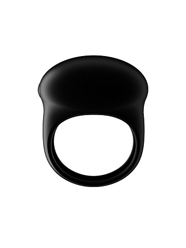 Чёрное эрекционное виброкольцо LuxeLuv VEGAS