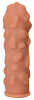 Телесная насадка на фаллос с крупными бугорками KOKOS Extreme Sleeve 011 L-size ES.011-L (16,4 см)