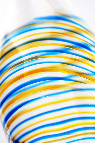 Стеклянный прозрачный фаллоимитатор с двухцветным кончиком Sexus 912195