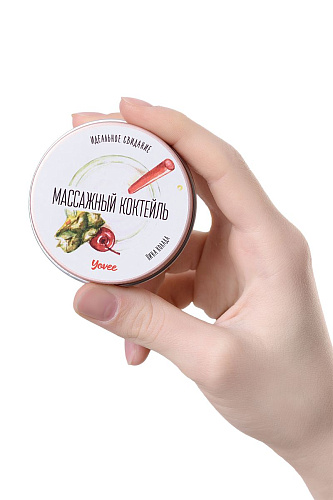 Массажная свеча с ароматом пина колады ToyFa «Массажный коктейль» 722001