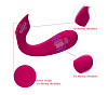 Малиновый вибратор для ношения с пультом-виброкольцом Iyiqu Diamond IYQ-CDF-02