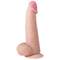 Телесный фаллоимитатор из реалистичного на ощупь материала LOVETOY (А-Полимер) 812800 (18,6 см)