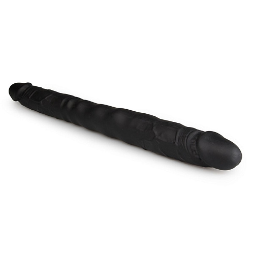 Чёрный двусторонний фаллоимитатор EDC Wholesale Double Ended Dildo ET207BLK (40 см)