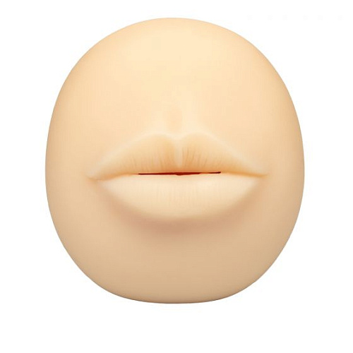 Телесный мастурбатор-ротик закрытого типа California Exotic Novelties Stroke It Mouth SE-0912-25-3