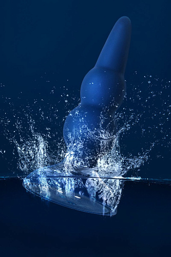 Синяя анальная вибровтулка ToyFa OPlay Prime 221002 (12 см)