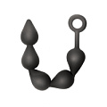 Чёрная анальная цепочка Lola toys Black Edition Anal Super Beads 4221-01lola (40 см)
