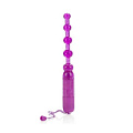 Фиолетовая анальная цепочка California Exotic Novelties Waterproof Vibrating Pleasure Beads SE-1329-14-2