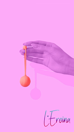 Коралловый вагинальный шарик ToyFa ROSY 564005