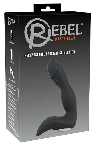 Чёрный перезаряжаемый вибростимулятор простаты Orion Rechargeable Prostate Stimulator 05954030000