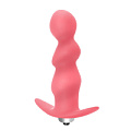 Розовая анальная пробка с вибрацией Lola toys Spiral Anal Plug 5005-01lola (12 см)